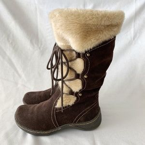 BareTraps Elicia Suede Winter Snow Boots